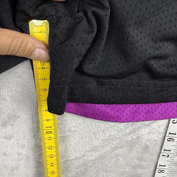 Nike Athletic Dept Reversible Mesh Shorts Purple Black Size M VTG Wmns Inseam 3” - Picture 6 of 9